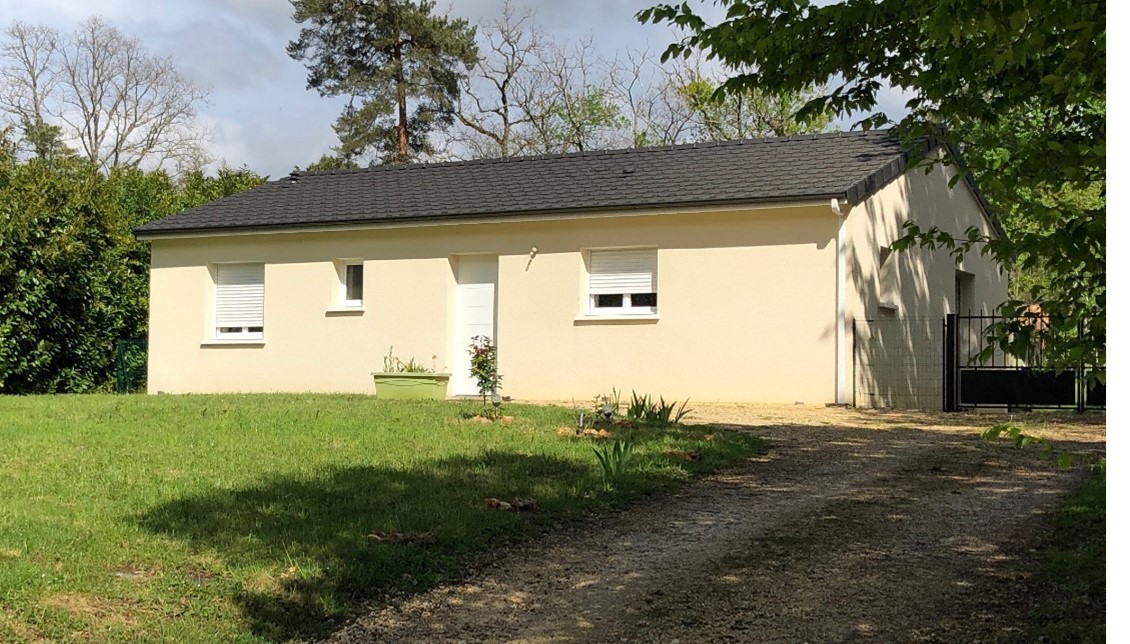 Projet maison d'une chambre sans garage de 53m2 sur la commune de Bergerac